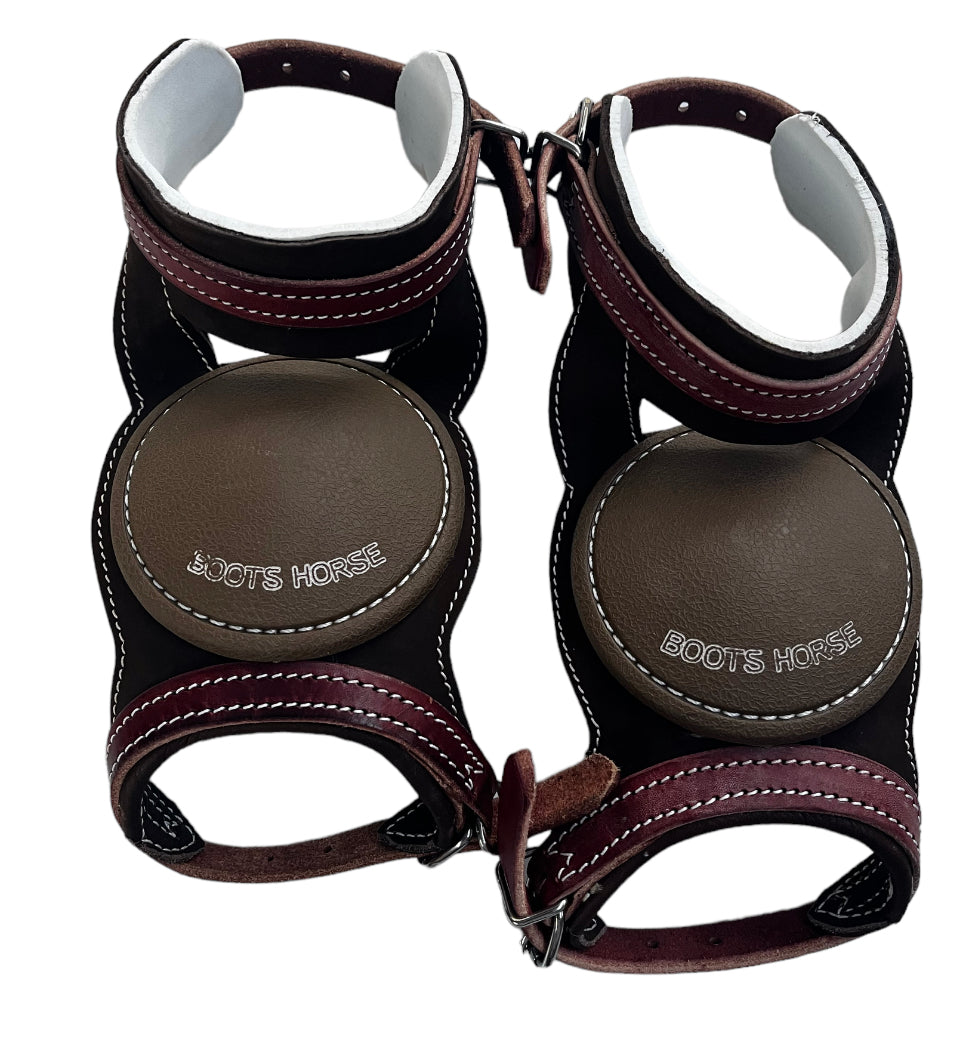 Skid boots de cuero