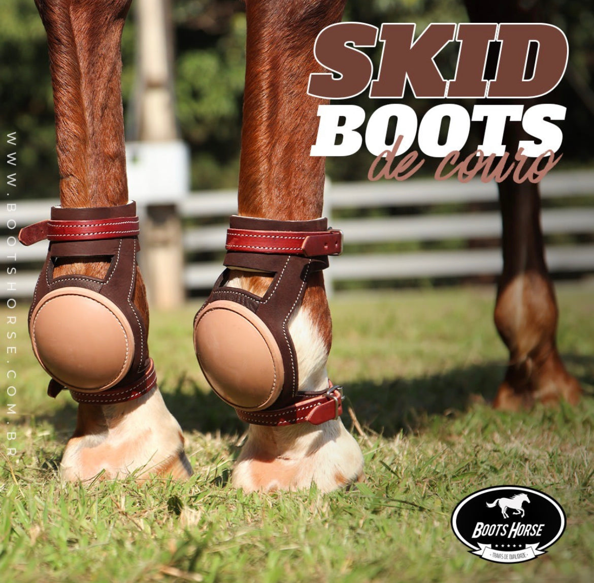 Skid boots de cuero